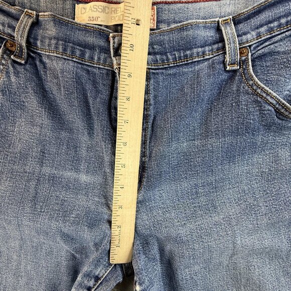 Vintage Levis 550 Jeans Womens 14M Blue Relaxed Boot Cut Stretch Denim 36X33 Y2K - Picture 9 of 16